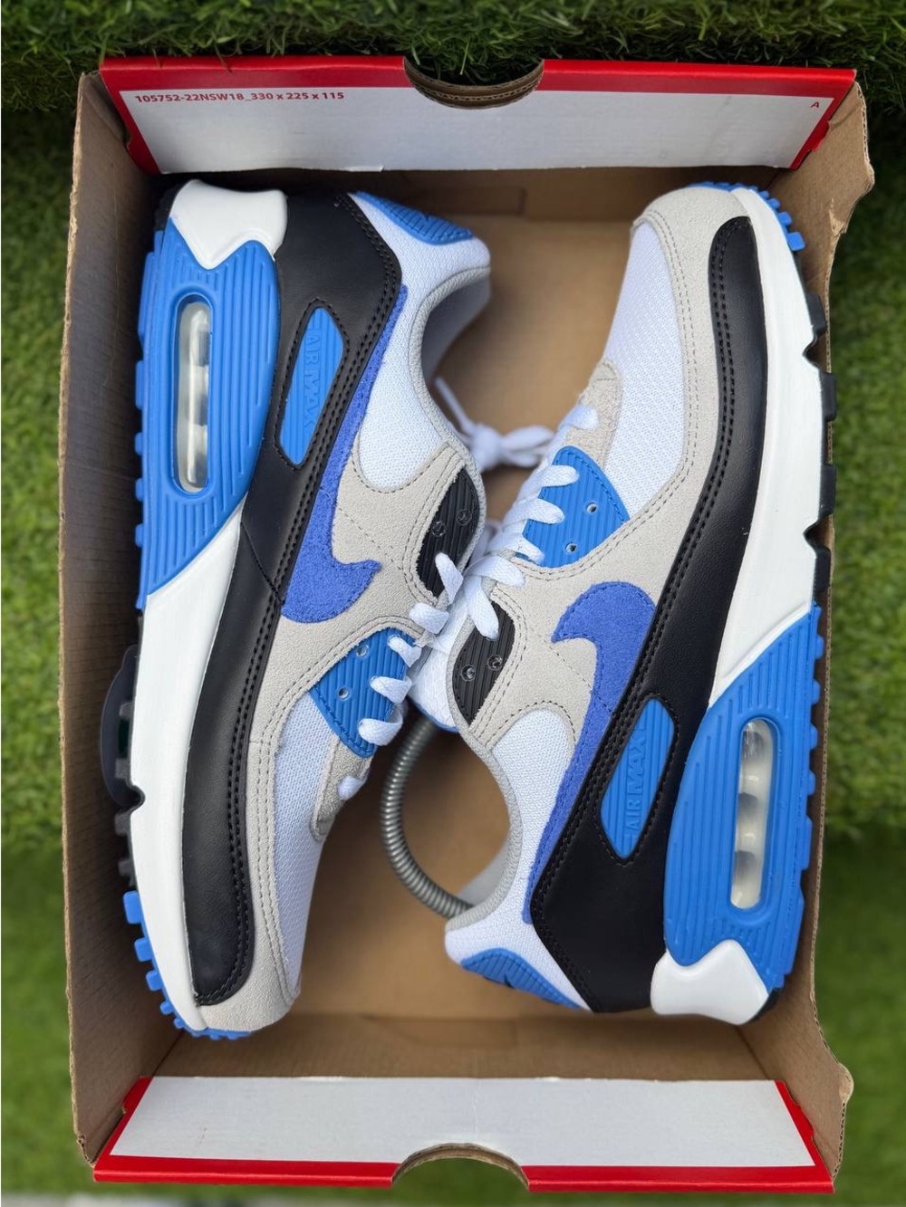 Brand New Nike Air Max 90 Shoes White Blue Crystal